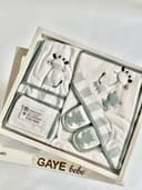 سرویس حوله 4 تکه گایه ببه Gaye Bebe طرح زرافه سبز