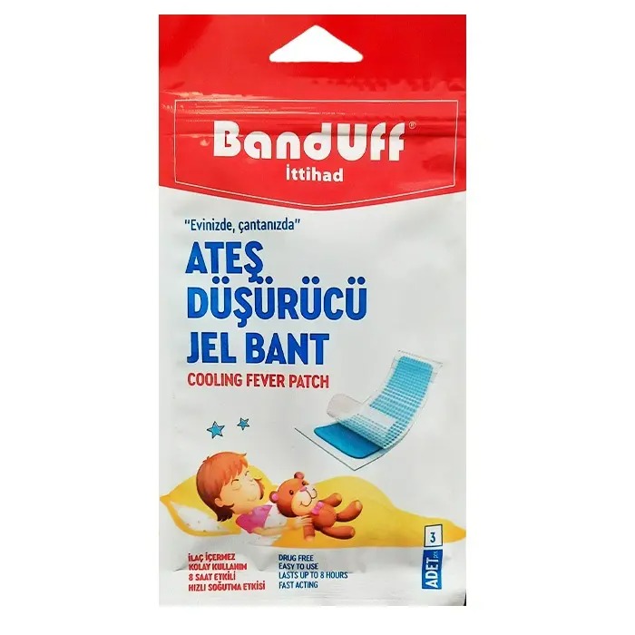 تصویر پد ژله ای کاهش دهنده تب نوزاد و کودک باندوف BandUff 